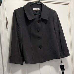 Tahari Charcoal Gray Blazer